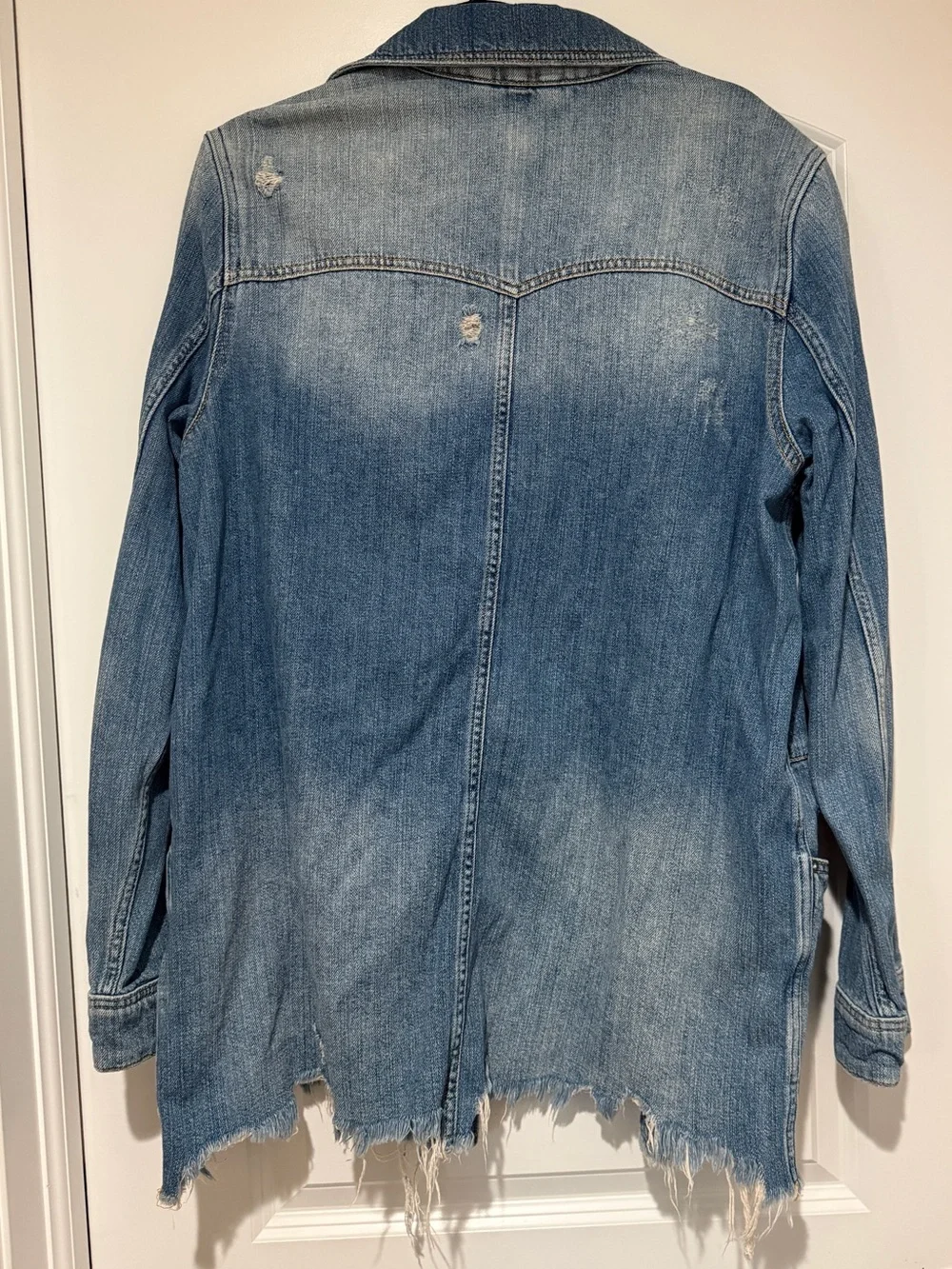 Free People Medium Wash Denim Jacket - Picture 2 of 4